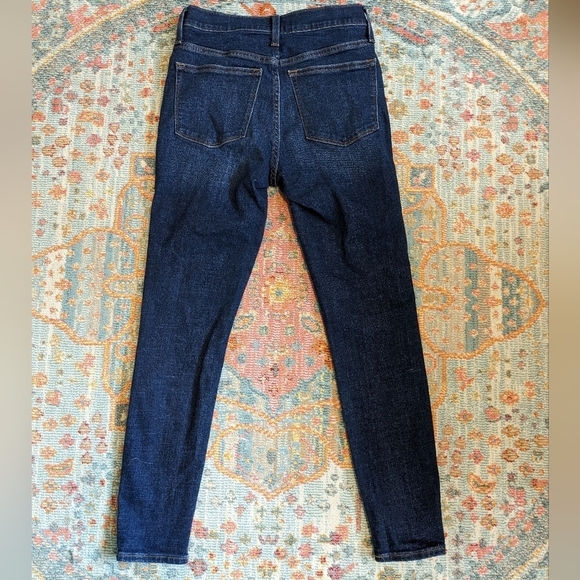 J. Crew 10" High Rise Skinny Button Fly Dark Wash Jean Size 27 - Picture 5 of 11
